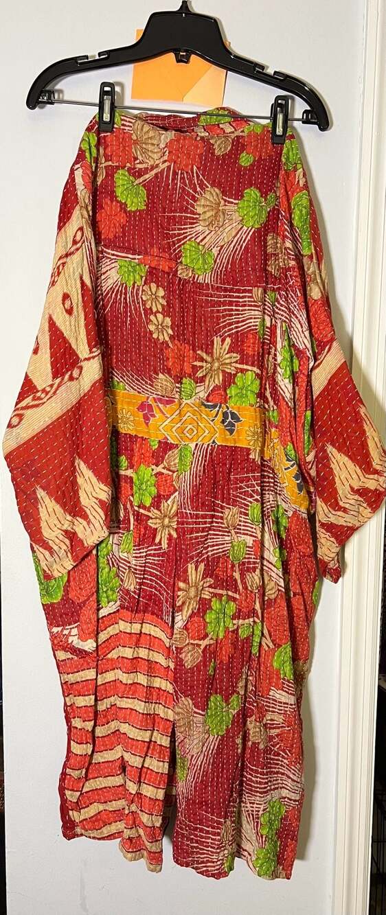 Kantha Bae Shortie Romper with Waist Ties, Free Size